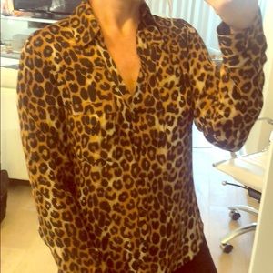 Leopard button down.